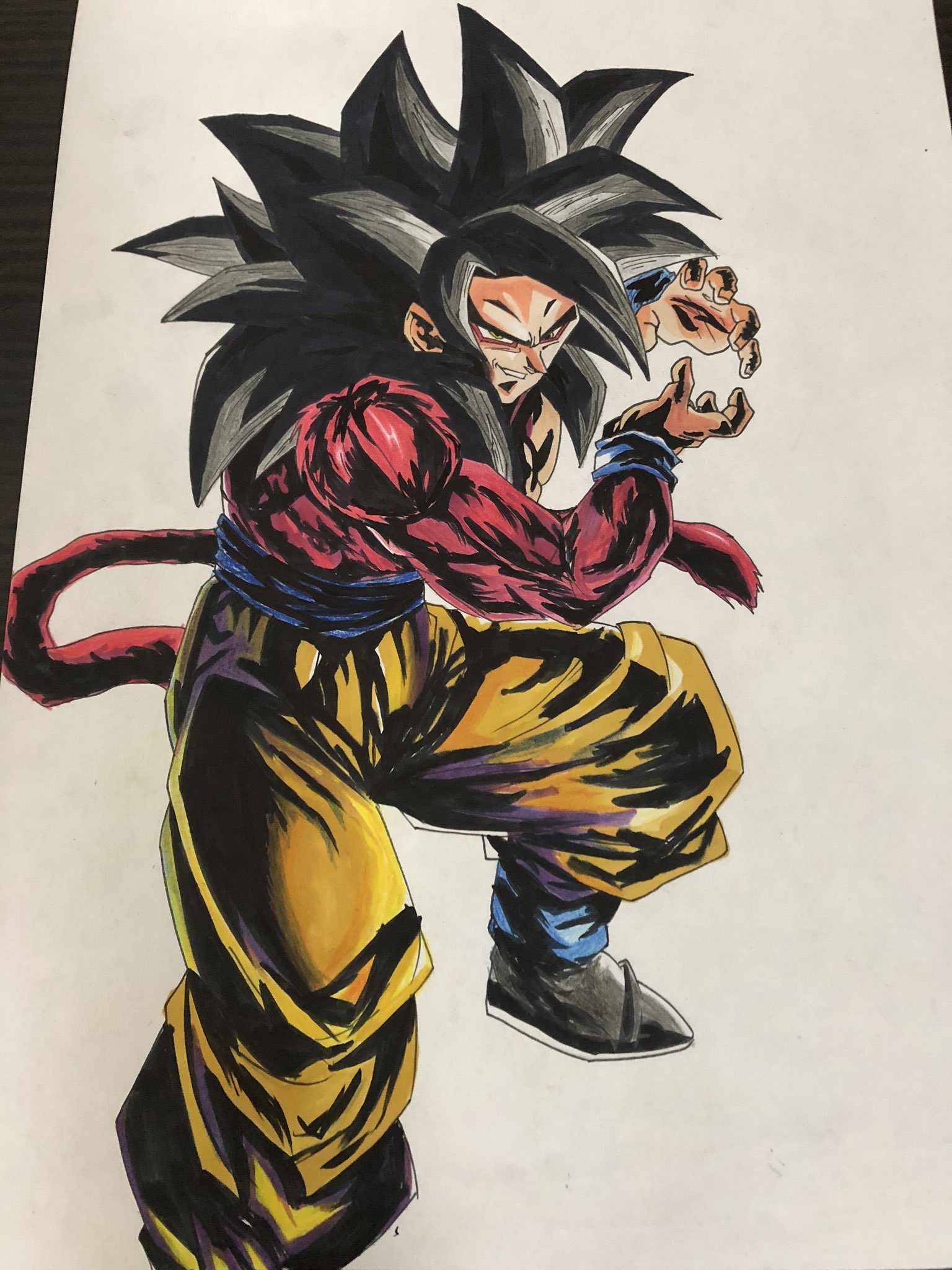 Ao Art 群青 超サイヤ人4 孫悟空 Rt いいねお願いします ドラゴンボール 描写 イラスト好きと繋がりたい ゴミ絵 神絵師様に届け T Co Shdkvvxwfa Twitter