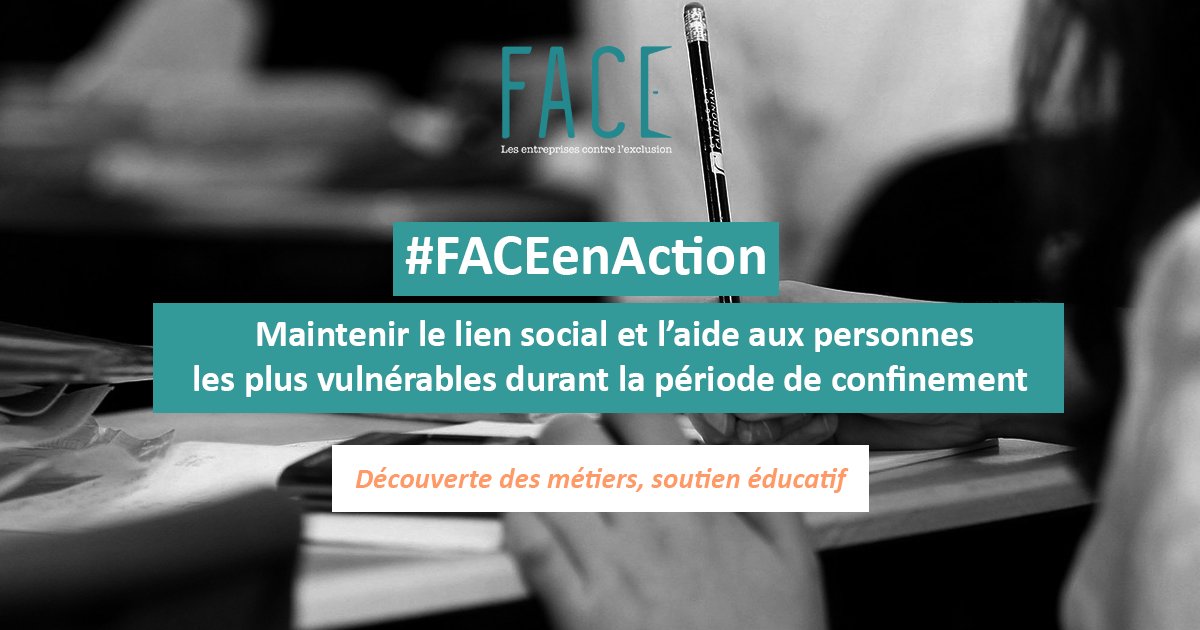 [#FACEenAction] Susciter des vocations pendant le confinement ? C’est possible avec #Jaimemonjob ! Entraidons-nous et #FaisonsFACE #COVID19 #solidarité #TousMobilisés bit.ly/2yIskC1