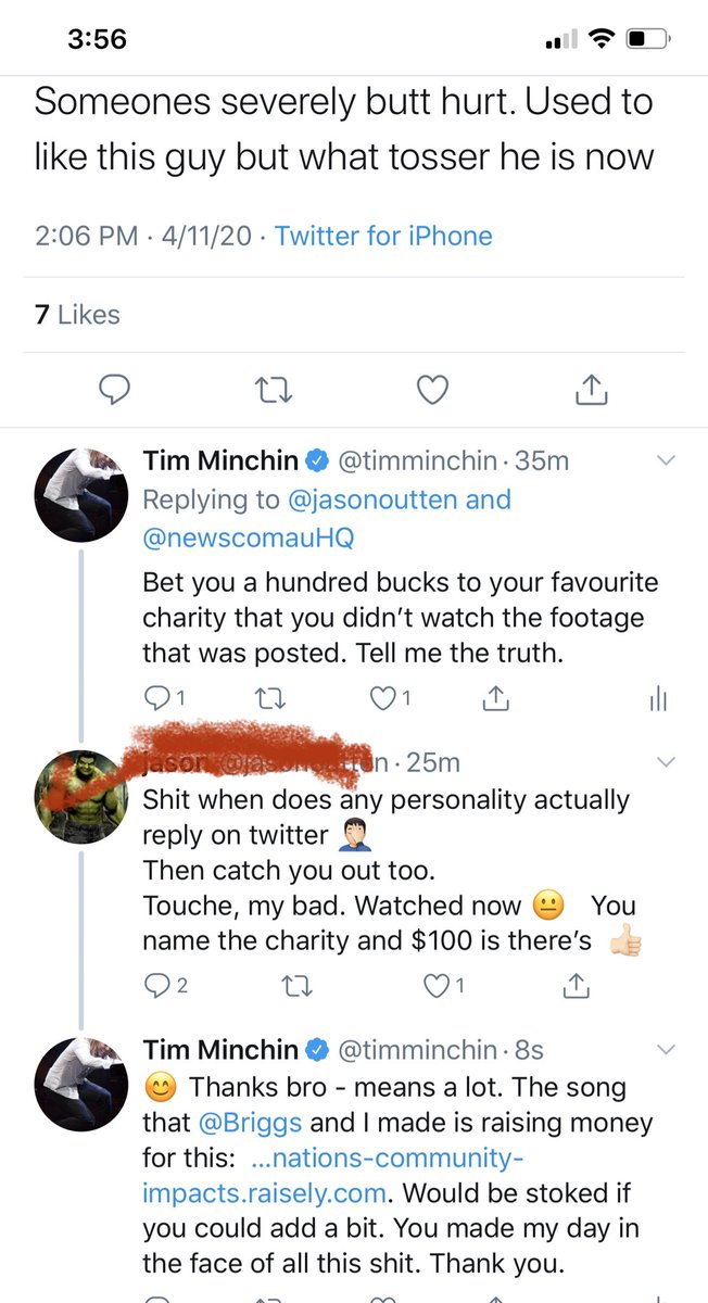 Minchin on Twitter: "On a day where I have been absolutely pummeled online (because of headlines completely mischaracterizing a thing I said), this exchange made me feel so much better. (