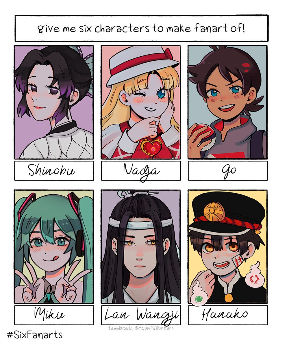 Sooo I asked for characters on instagram and picked the ones I wouldn't normally draw?
#SixFanartsChallenge #SixFanarts 