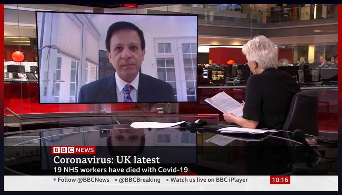 'Please do not put healthcare workers in this situation'.  @CNagpaul tells  @BBCNews our members are still not getting the PPE they need, putting them in the impossible and unacceptable situation where they find themselves risking their lives going to work on the  #COVID19 frontline