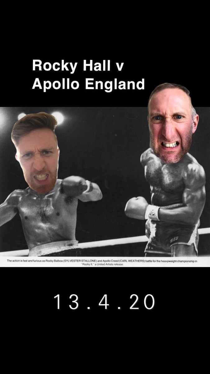 MrHallKA1's tweet photo. Tipped by @MrStarkey1 to be, “More iconic than Rocky v Apollo.”
His words, not mine...
13.4.20
@AshKnotty
#itson
#EngHal
#massive https://t.co/55gVqj7tqH