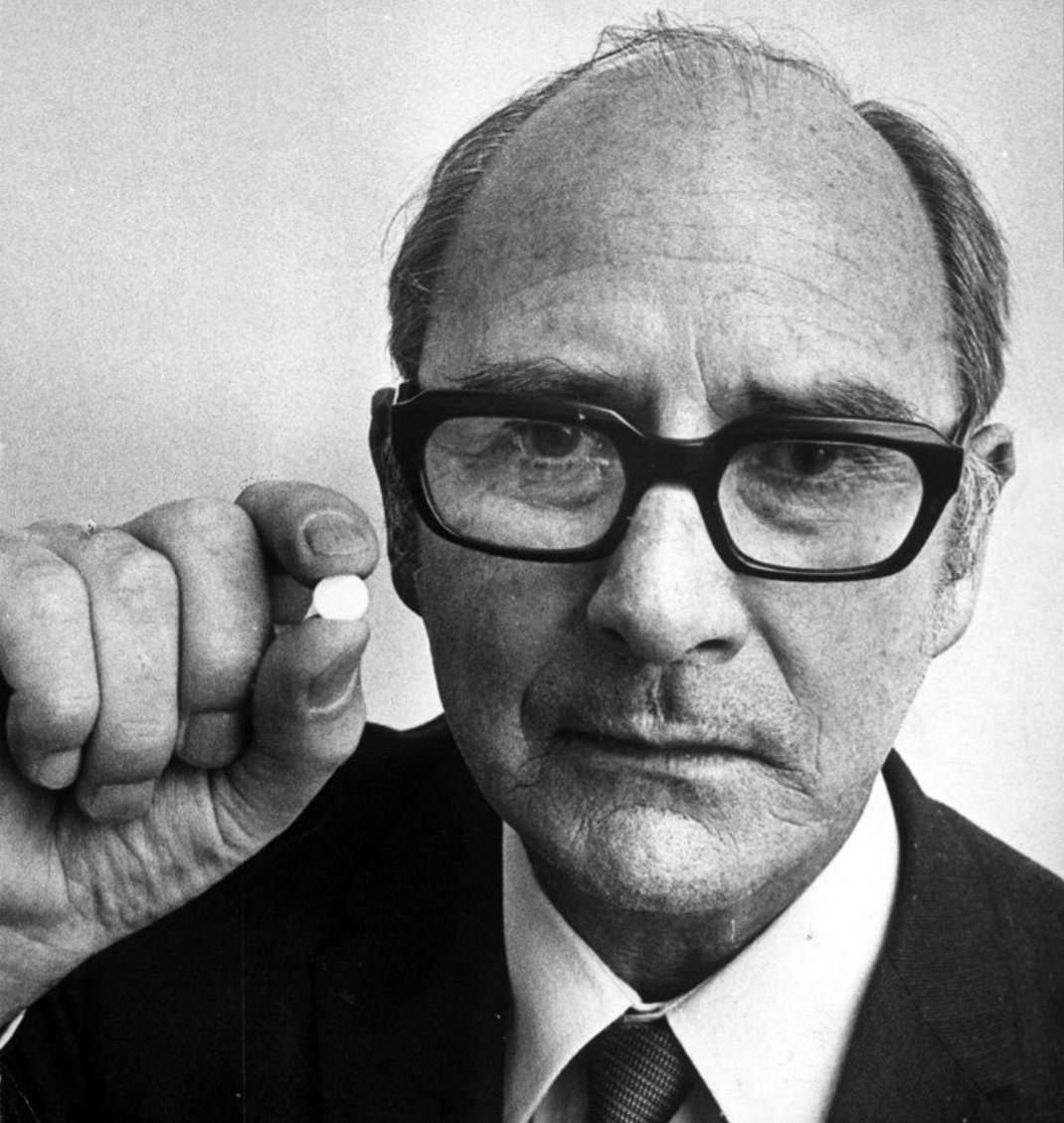 John Cade, An Australian psychiatrist discovered that Lithium calmed guinea pigs and was effective & safe as a medication for bipolar D after testing it on himself, one of the first effective psychiatric medications. Its a WHO essential medication & was previously in 7up drinks.
