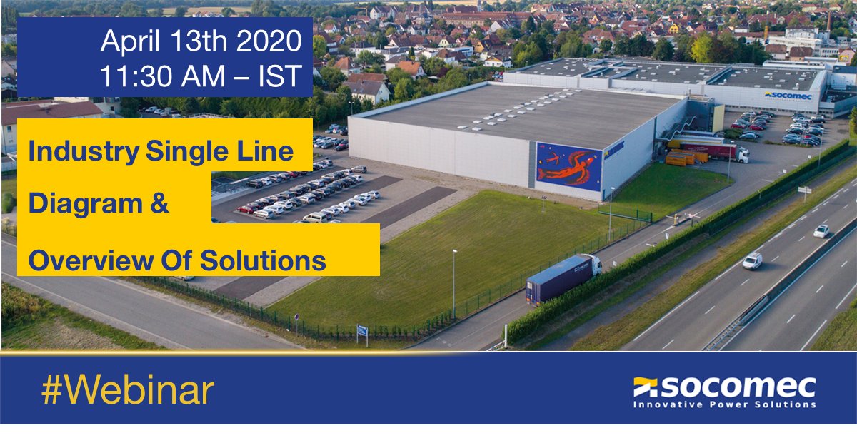 socomec_IN's tweet photo. [WEBINAR: DTS]
📆 13th Apr, 2020 🕙 11:30 am IST
👉 https://t.co/OgwFBGUW5A
Attend Socomec free webinar on “Design tools &amp; services – Industry Single Line Diagram and Overview of Solutions”. Register Now!

#SocomecIndia #ElectricalContractors #Panelbuilders #TransferSwitches https://t.co/YjLrTVLNWM