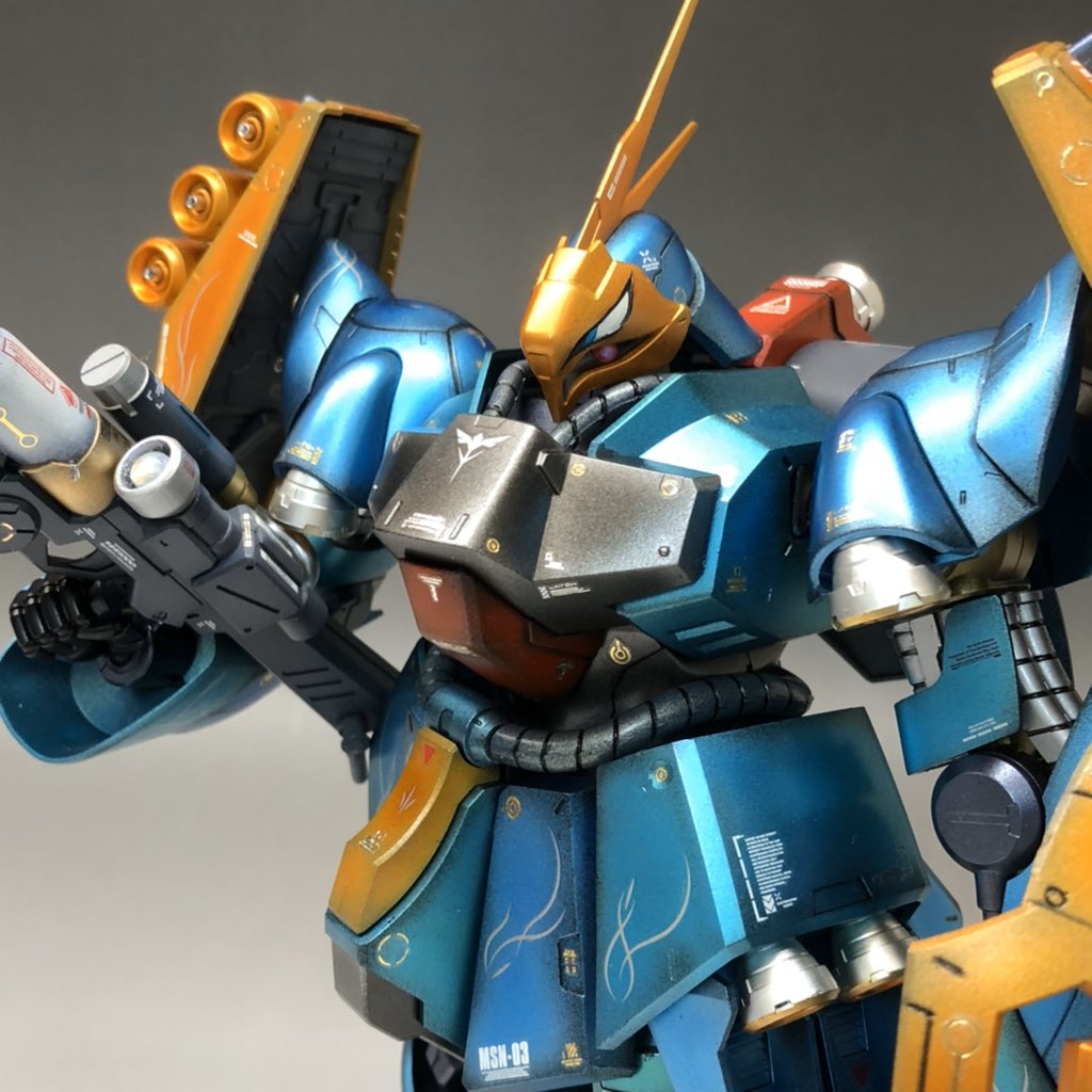RE ヤクトドーガ エアブラシ 塗装品 RE/100 ヤクトドーガ 全塗装 完成