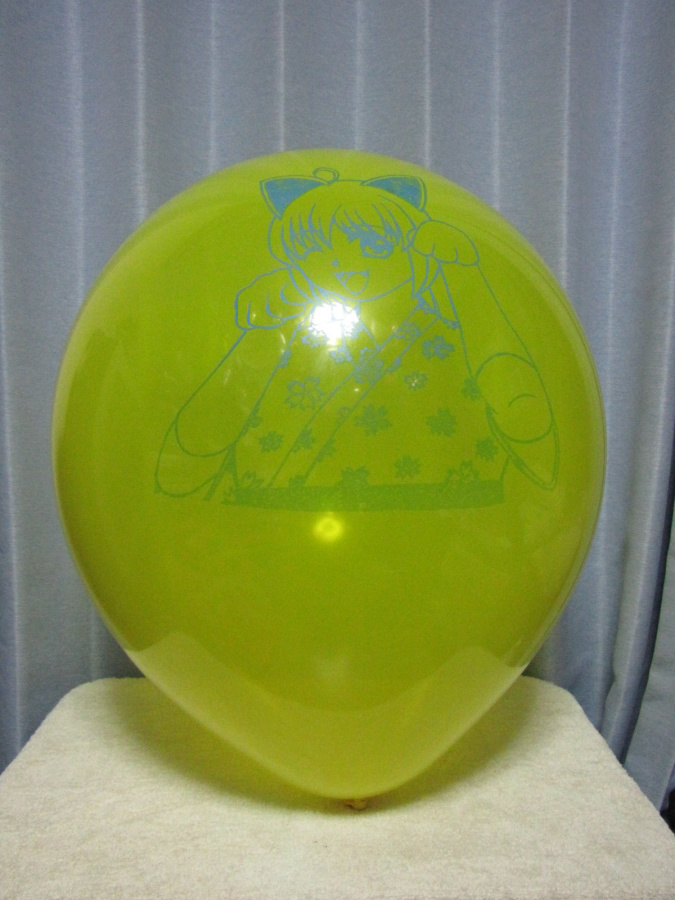 風船でTLを埋め尽くしたい 昔、二寸六分の風船に印刷した「カルカ」の