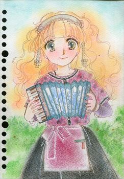 くだん書房 本日の新着目録と日記更新 T Co 2o7gqmn1f2 T Co Kkbc528pyz 小杉あやイラスト２点 花かんむりの少女の絵とアコーディオンを弾く少女の絵です 左がハガキサイズ 右がａ５サイズです T Co Kei91xdenc Twitter