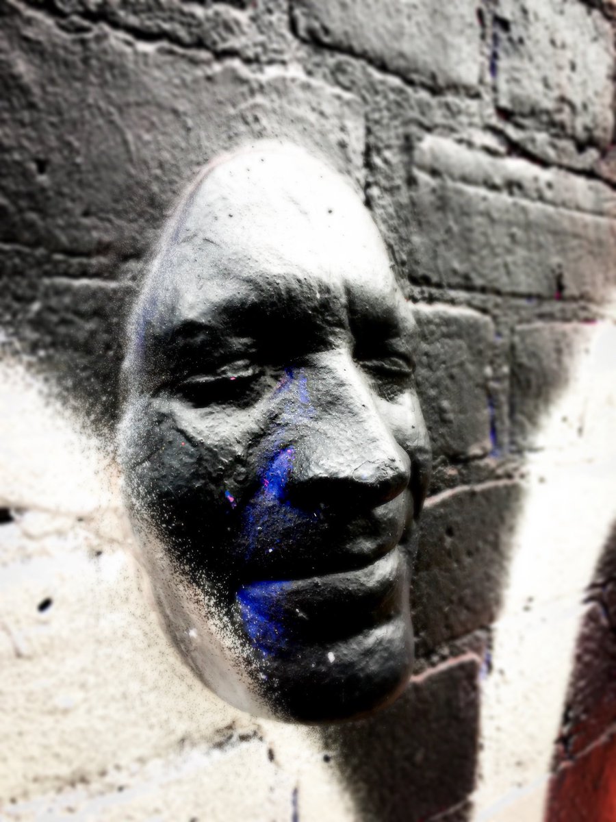 Street Art Faces. #bricklane #london #lovelondon #streetart #graffitiart #urban-art #urbanphotography #londonstreetart #londonstreetphotography #graffitiphotography #streetphotography  #urbanartwork #face #mask #plastersculpture #gregosart @GregosArt