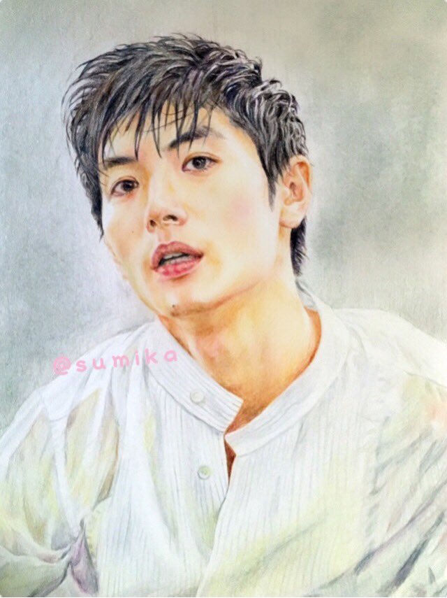 珍しく色鉛筆オンリーで描いた春馬くん 三浦春馬 すみか のイラスト