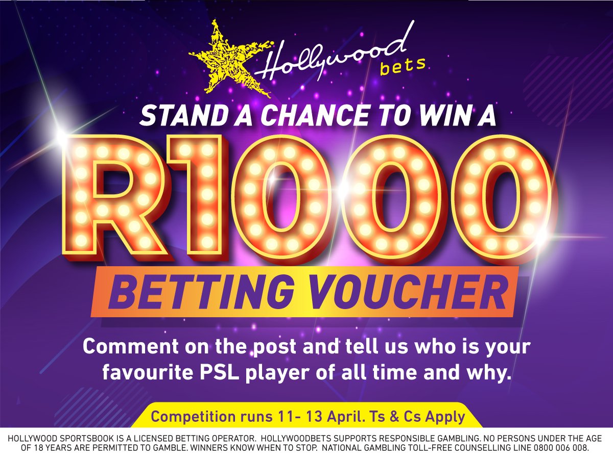 Soccer_Laduma's tweet image. Let us know who your favourite-ever PSL player is and why in the comments selection below, and you stand a chance to win a R1 000 betting voucher courtesy of @Hollywoodbets