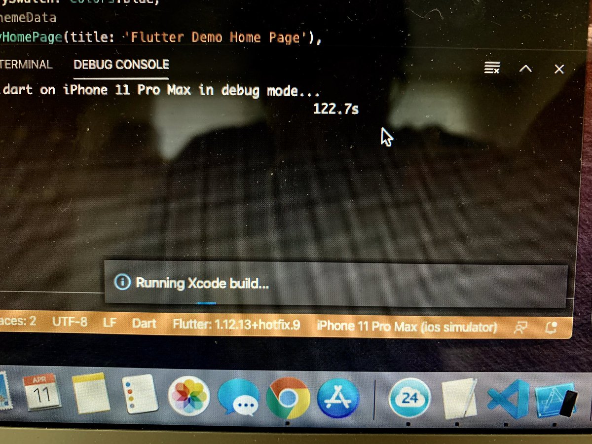 faridaelchuzade's tweet image. Here is a screenshot that will disappoint the world. IT IS STILL RUNNING #XCODE BUILD!😭😭😭😭 #flutterhelp #flutter