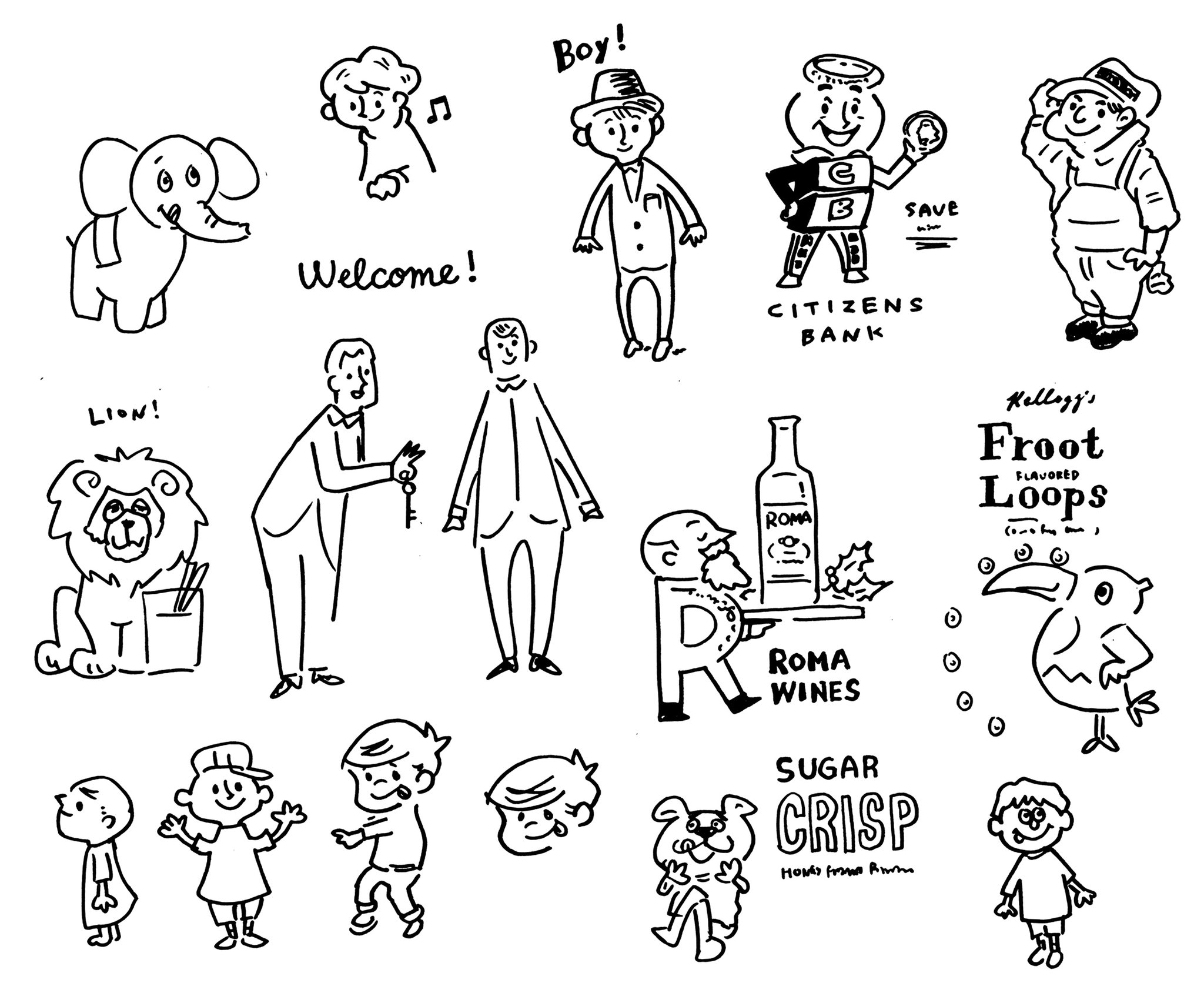 تويتر キタハラケンタ キャラクターデザイナー على تويتر アメリカの昔の広告を参考に キャラクターを描く練習 描けるキャラクターの幅を 時間のあるうちに広げておこうと思っています アメリカン広告 キャラクター Character キタハラケンタ