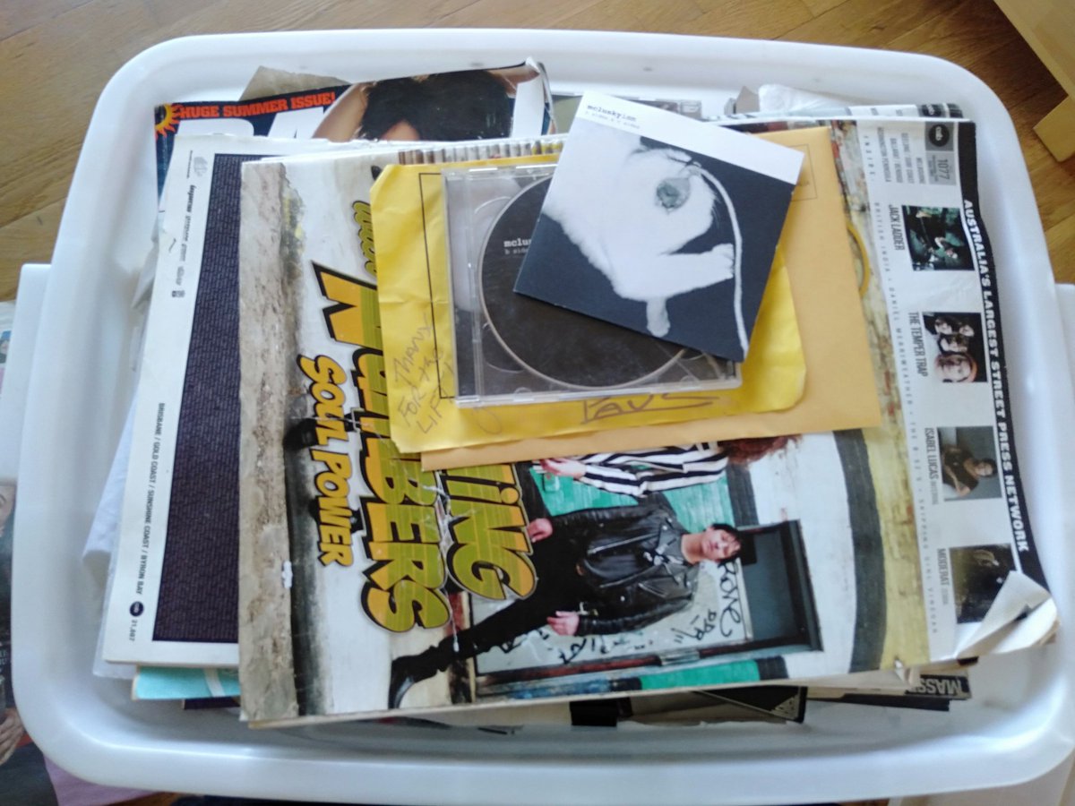 OK ... I'm going to start unpacking my old box of street press - mainly a lot of old editions of Time Off - and miscellaneous items. Keep following this thread if you want to see  #whatsinthebox ...