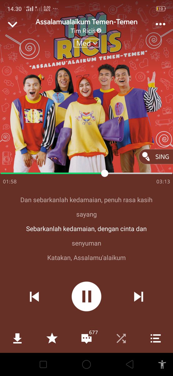 suti_sh's tweet photo. @RiaRicis #THRSABTURICIS 
dan sebarkanlah kedamaian
penuh rasa kasih sayang
sebarkanlah kedamaian
"dengan cinta dan senyuman" https://t.co/6DjvDh4bsl