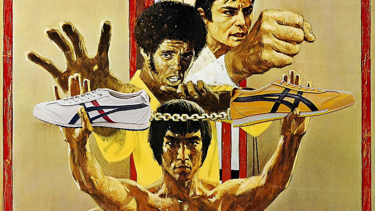 BUT WAIT. This thread was about Kihachiro Onitsuka, his brands longevity and eventual ICONIC status that lamented them in cult sneaker culture. In 1973, Bruce Lee wore a pair of bright yellow Mexico 66’s in the movie Game of Death.
