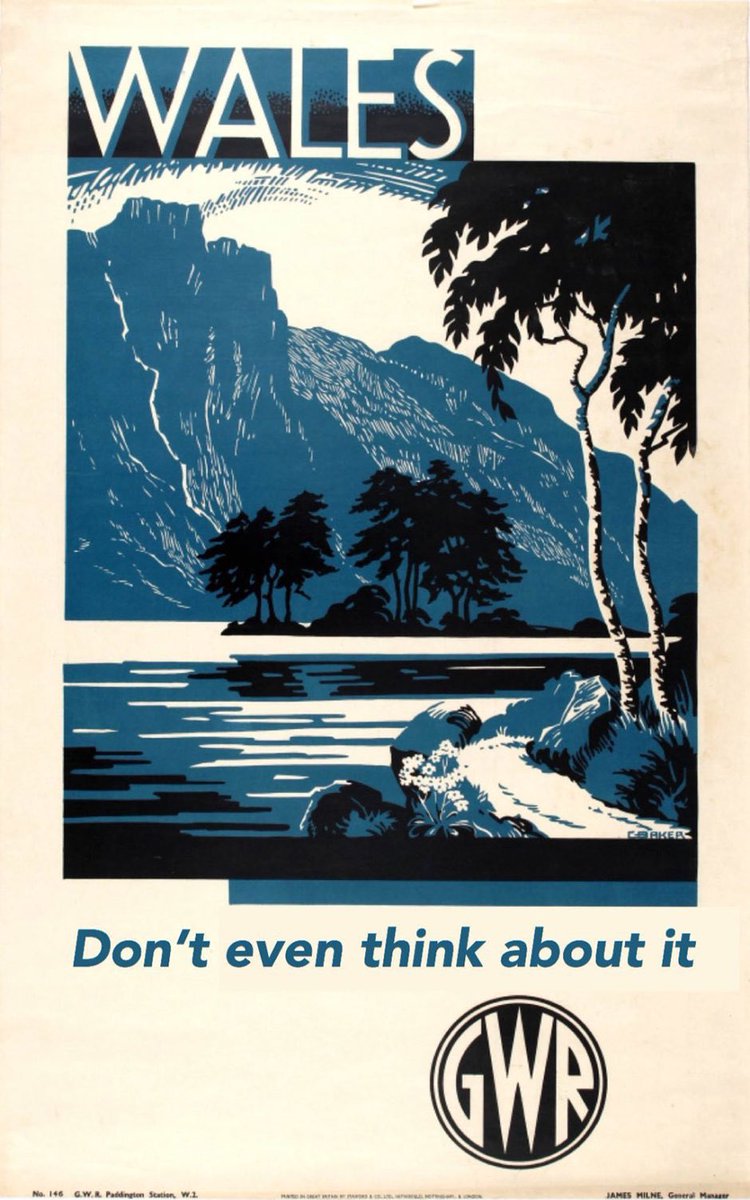 Gerraint's tweet photo. 👏
“Don’t even think about coming to Wales
If you’re thinking of visiting #Wales during the lockdown, think twice
Owen Williams has created a collection of posters discouraging people from visiting” - @WalesOnCraic 
https://t.co/ioEbKppEXI 
#dontvisitwaleschallenge #Barry https://t.co/VYawmrTRdo