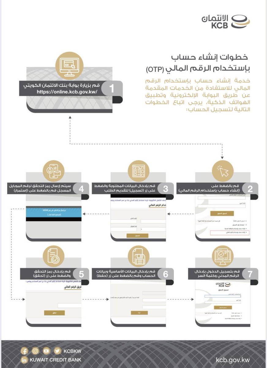 AljazeeraGate's tweet photo. د.رنا الفارس :

تسهيلا للمواطنين الآن تستطيع إنشاء حساب بإستخدام الرقم المالي OTP من خلال موقع بنك الائتمان حتى تستطيع طلب دفعات قرضك الكترونياً

وأتقدم بجزيل الشكر للعاملين في بنك الائتمان على حرصهم بأن ينجز المواطن جميع معاملاته في هذه الظروف الاستثنائية دون تأخير وهو بالمنزل https://t.co/l3jFwORueO