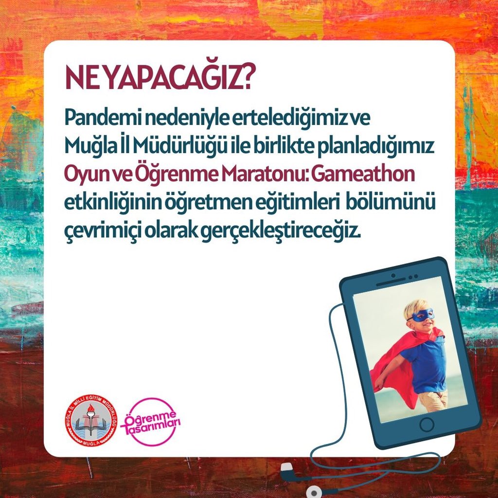 ogrenmet's tweet photo. Türkiye’nin ilk ve tek Çevirimiçi Oyun ve Öğrenme Maratonu olan Gameathon 15 Nisan 2020 tarihinde gerçekleşiyor. @MuglaMem  işbirliği ile Gameathon’un öğretmen eğitimleri bölümünü gerçekleştireceğiz. 
@GamFedTurkey @oyunhareketider @kodlatospaa @mekteppcom @StorytellingAc https://t.co/tPq1dXF9Gq