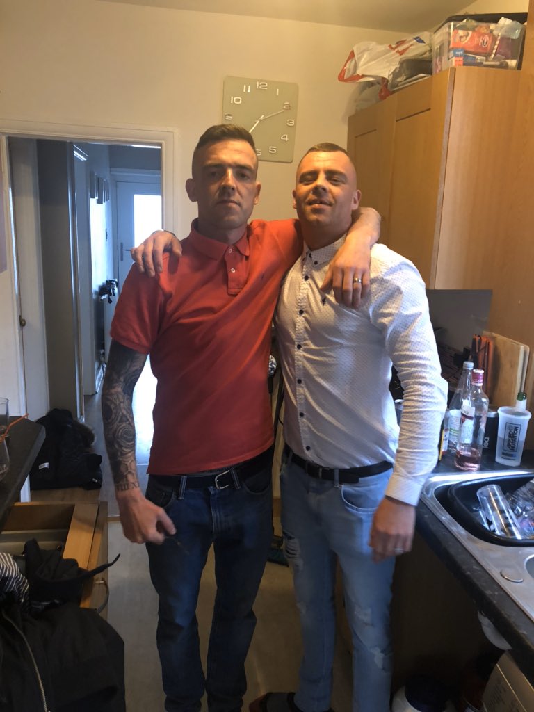 george_irving's tweet photo. @dippyD1234 big happy birthday to my boy we’ve had some messy nights and he’s crazy as f@#k and a massive pain in the arse but he’s a top guy can’t wait for a fancydress FaceTime party later 😂😂pics pending🤣🤣love brother https://t.co/R71jyVx8ib
