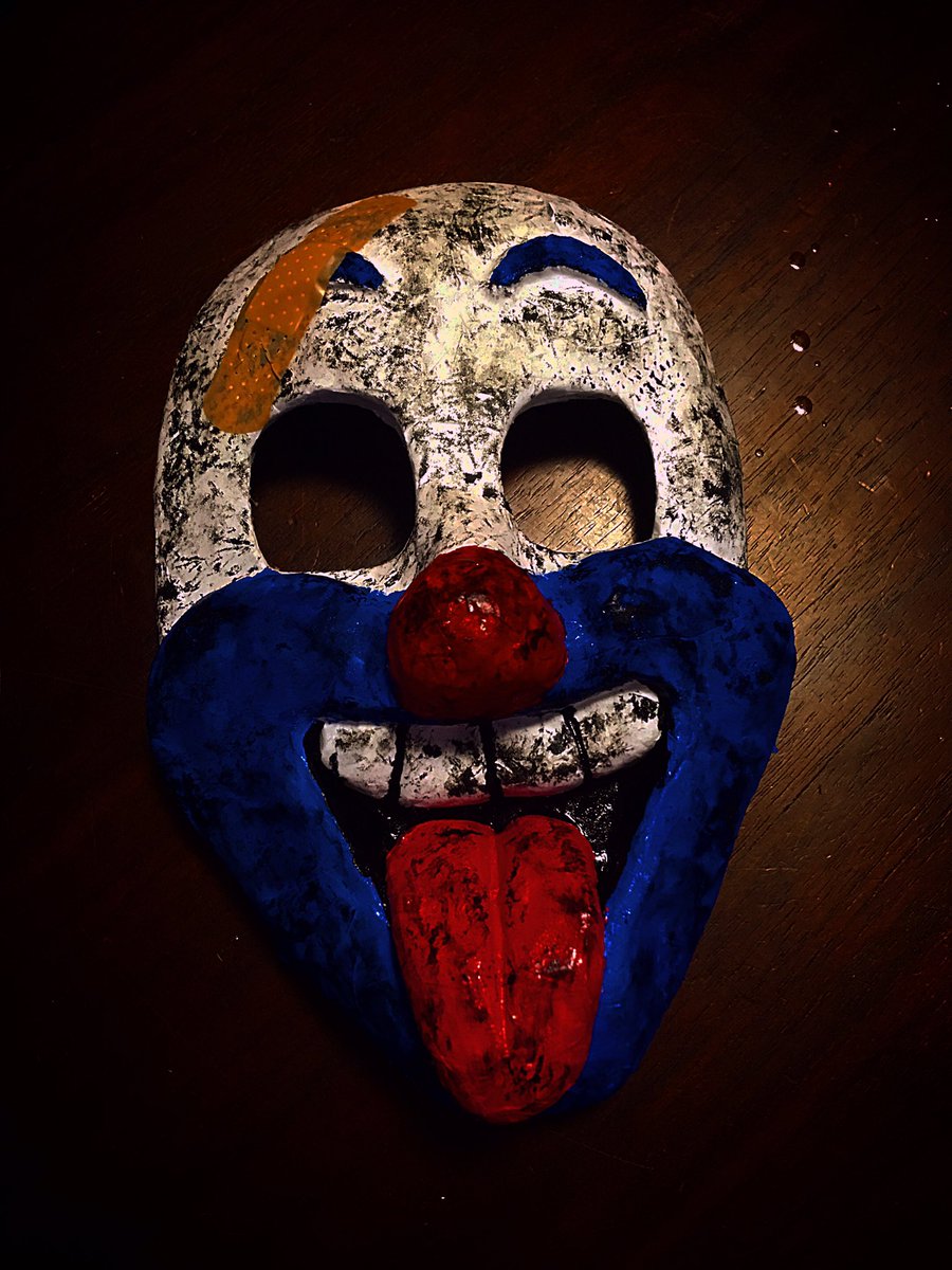 ピエロ大好き人間 בטוויטר Horror Artwork Mask Clown ピエロ マスク 拡散希望rtお願いします 自作マスク 僕の作ったマスクです
