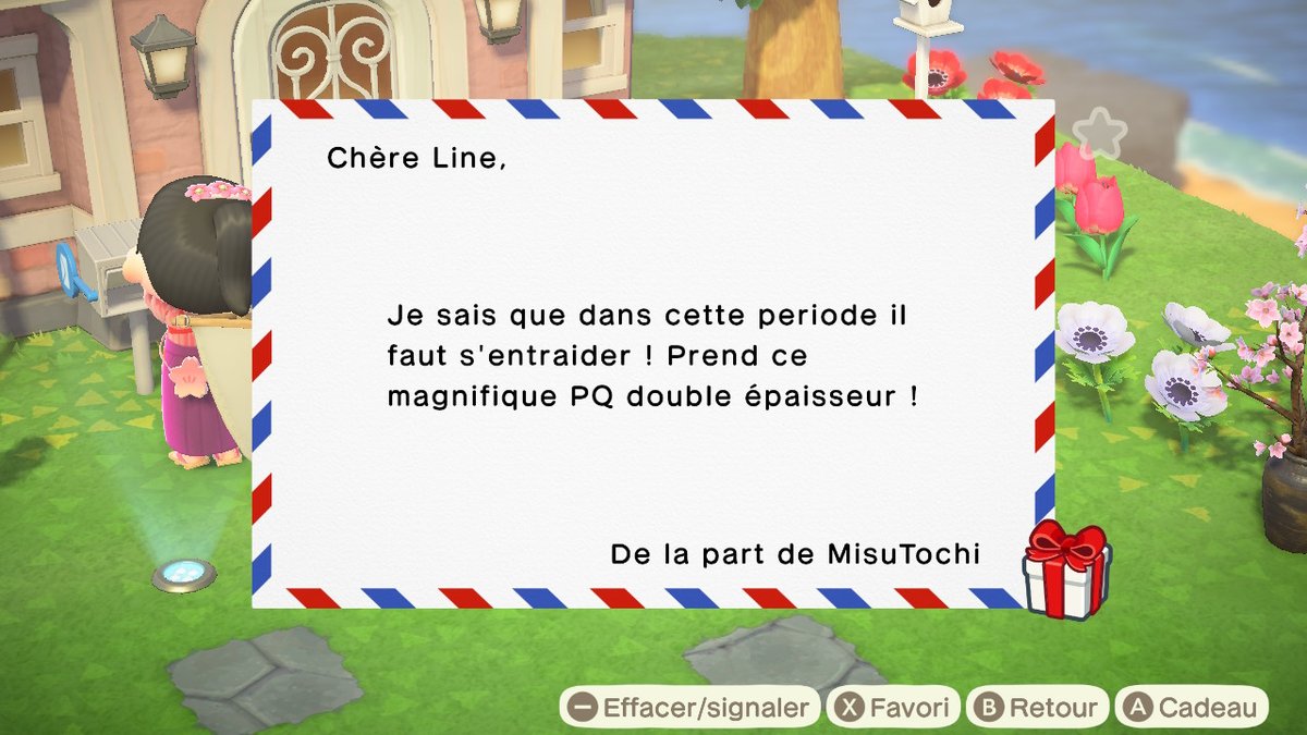 Line_ACNH's tweet photo. Vraiment jsuis émue là #confinementJ26 #AnimalCrossing #ACNH #NintendoSwitch https://t.co/gVC7edtkDu