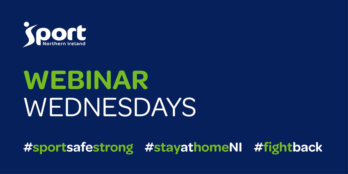 @SportNINet Webinar Wednesday is back! The next topic in this free coaching education series is – Maintaining the Sports Club Habit‘

Wednesday, 22nd April at 8pm. Limited number of places. Register now!
#SportMaker #StayHomeSaveLives #SportSafeStrong

…thesportclubhabit8pm.eventbrite.co.uk