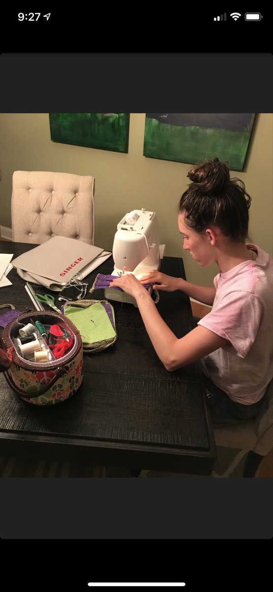 InteractSRHS's tweet photo. Want to see what service looks like? Check out Interact member Carolyn making a difference! Masks are donated to the #heroes at Monmouth Medical - keep up the amazing work! @amy_donoho3 #whyiteach #njeastilllearning #thegoodwork https://t.co/WgqdPRaNs8