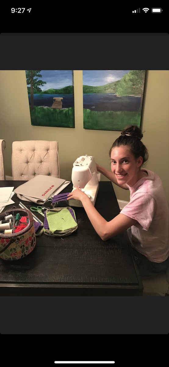 InteractSRHS's tweet photo. Want to see what service looks like? Check out Interact member Carolyn making a difference! Masks are donated to the #heroes at Monmouth Medical - keep up the amazing work! @amy_donoho3 #whyiteach #njeastilllearning #thegoodwork https://t.co/WgqdPRaNs8