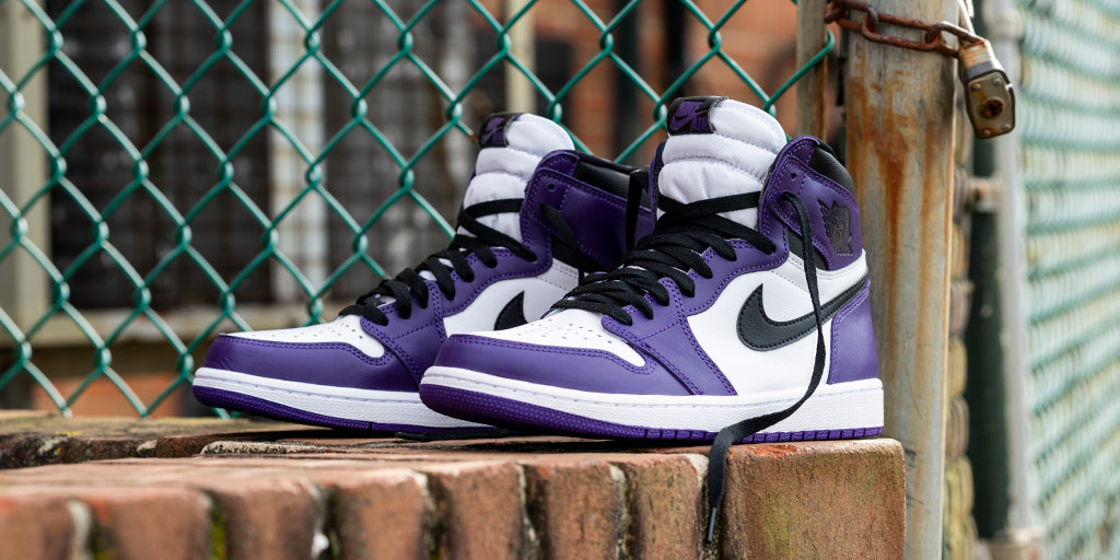 snipes jordan 1 court purple