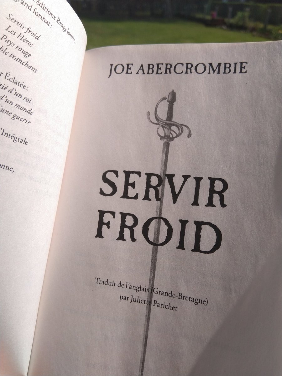 Rose_P_Katell's tweet photo. Nouvelle lecture. πππΌ
#Lecture #Bragelonne #Lectrice #Livre #Fantasy #Imaginaire #ServirFroid #JoeAbercrombie https://t.co/Sc53O1GIqX