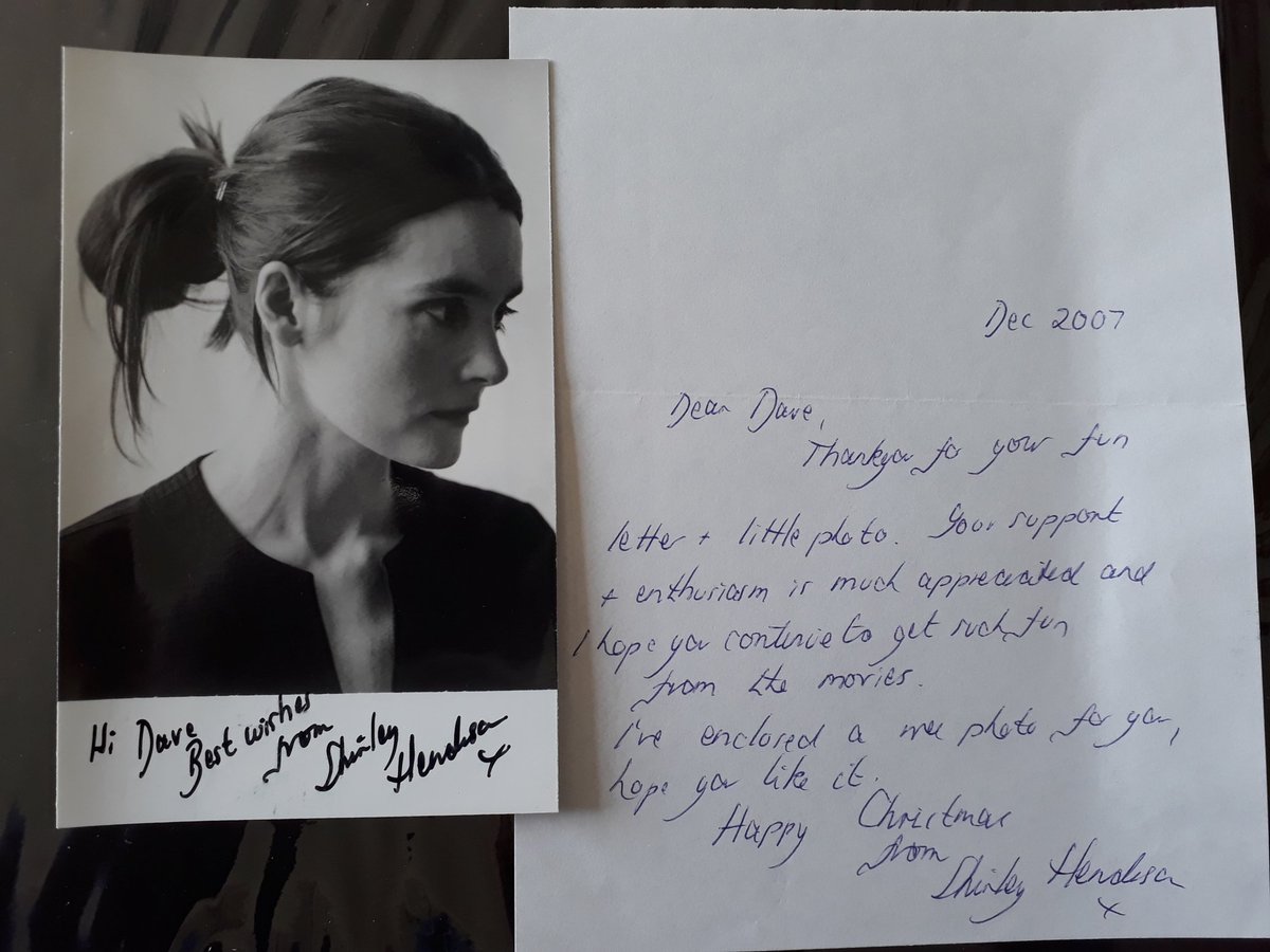 I had some amazing people reply. Rosalind Pike won the award for most glamorous and Shirley Henderson made my Christmas.