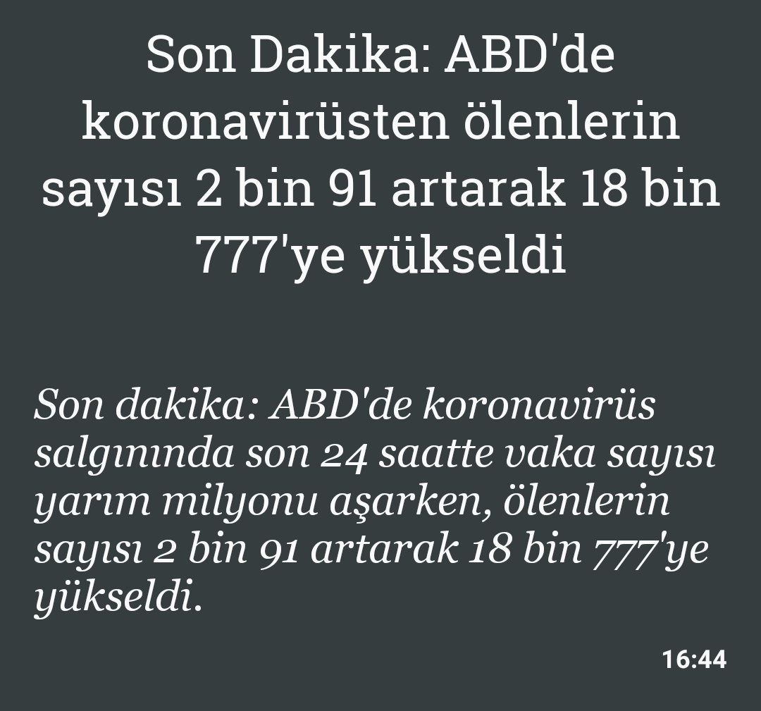 ABD de neler oluyor? Dünya olarak çok zorlu süreçten geçiyoruz. #Corona #COVIDー19