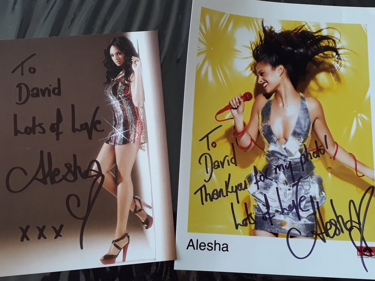 . @AleshaOfficial loved my signed photo so much she replied twice!