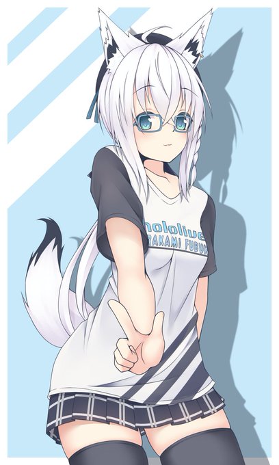 メガネたまらん(*'ω`*)
#絵フブキ 