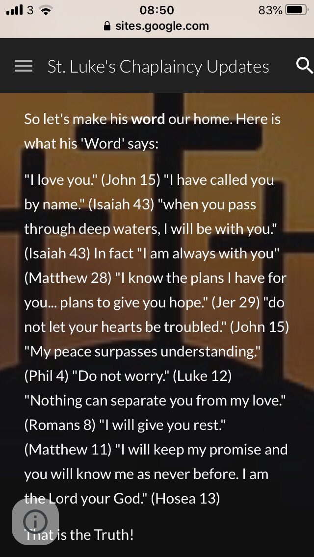 Here are some encouraging words from an <a href="/StLukesRE/">StLukesRE</a> reflection last week. So, take courage! I hope you are well and pray you are able to experience the peace and the profound joy of this special time of Easter. <a href="/StLukesHigh/">St Luke’s High School</a>