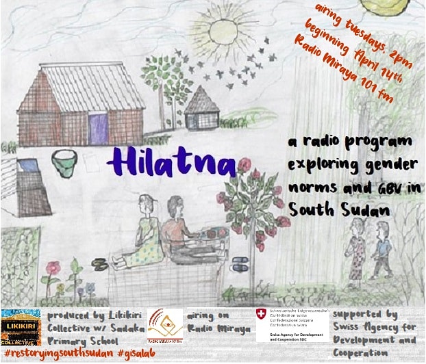 likikiri's tweet photo. We use arts &amp; humanities, cultural heritage &amp; creativity to address issues that affect our communities, like our new radio series #Hilatna, which uses stories, drama &amp; discussion to explore gender norms &amp; #GBV #ReStoryingSouthSudan #GisaLab @HargeysaCC @Mustafe_Ahmad @JamaMusse https://t.co/HCGGhYJsxR