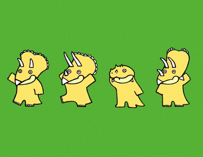 トリケラトプスのtwitterイラスト検索結果 古い順