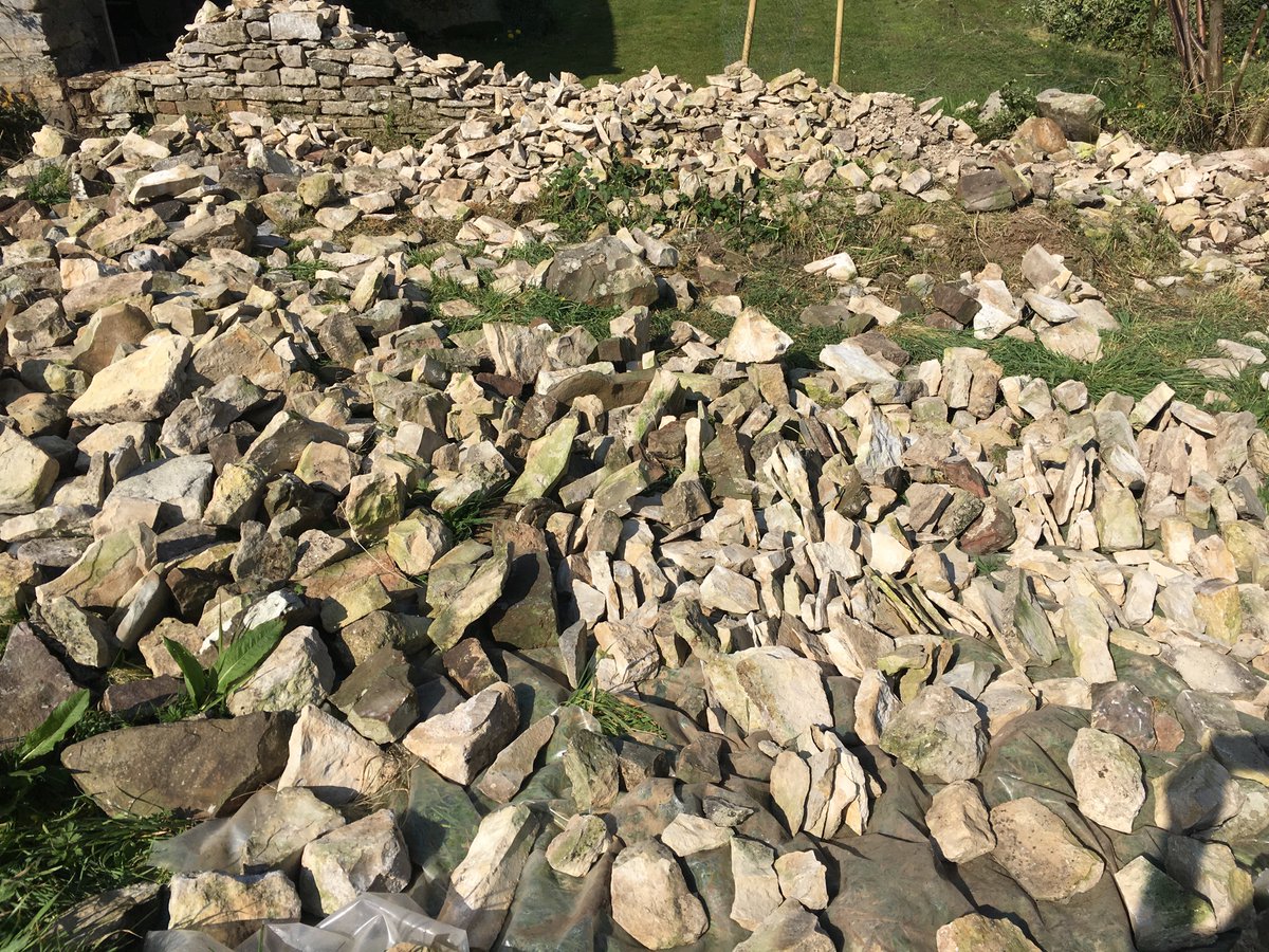 Lesson 1: dry stone walls contain a LOT of stone.