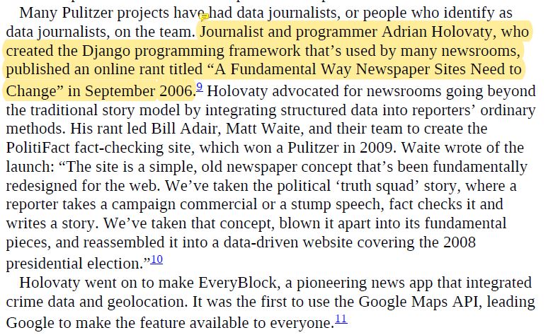 Interesting insight into the evolution of data journalism.  #Broussard