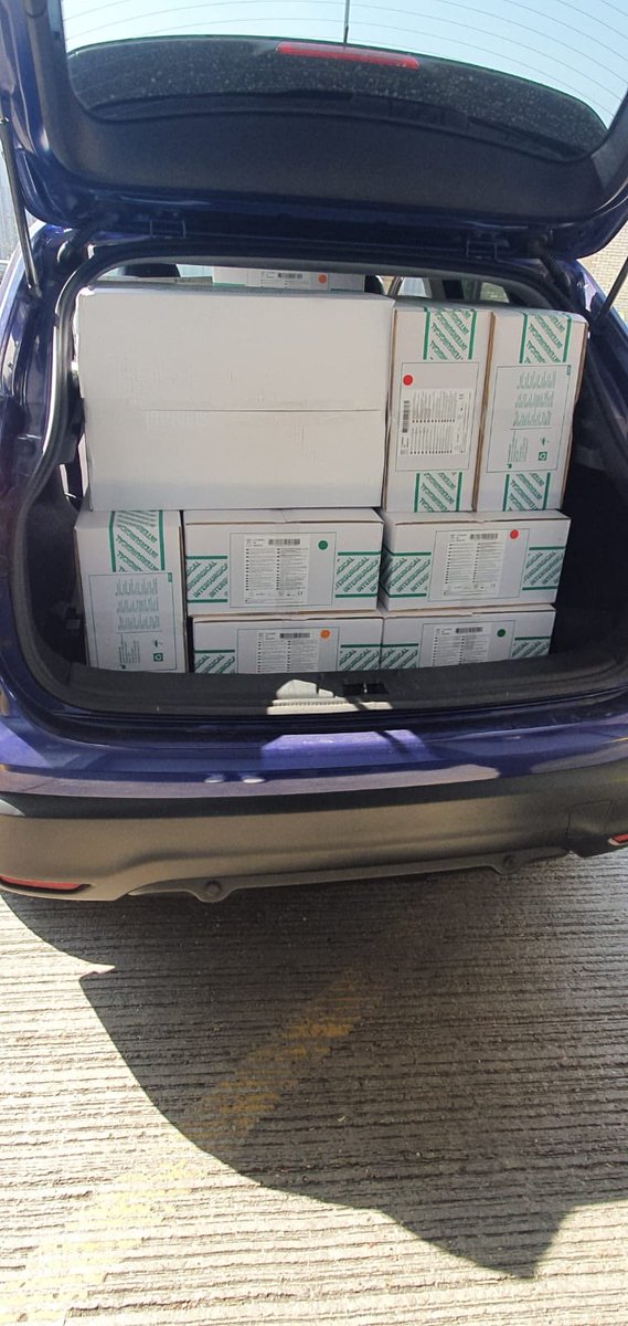 This is Saima. She works in my team. She drove to Wokingham yesterday to collect Oxygen consumables for <a href="/uclh/">UCLH</a> from the suppliers warehouse. Saima is amazing! This is what ‘Herculean Effort’ looks like! Give Saima some 💙 #nhsprocurement <a href="/HCSAprocurement/">HCSA</a> #NHSheros #supplychain