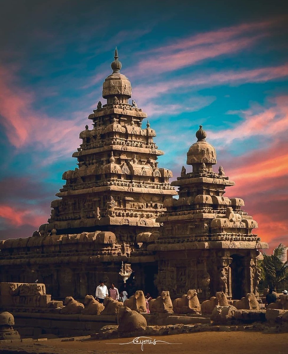 Marco Polo and other foreign meranants called this site of Shore temple as the ' Site of Seven Pagodas'.The temple is a UNESCO World Heritage Site.Images of the Shore Temple, including an aerial view of the Temple and surroundings.