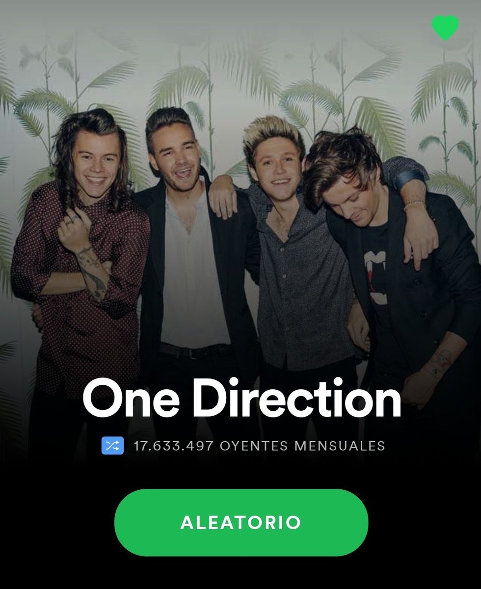 OneDirecSpain's tweet photo. 📲 | @onedirection cuenta con más de 17 MILLONES de oyentes mensuales en la plataforma de @Spotify. 

Increíble para una banda que lleva en pausa casi 5 años 😱

¡¡Muy orgullosas de @LiamPayne, @NiallOfficial, @Louis_Tomlinson, @zaynmalik y @Harry_Styles!! 👏🏻 https://t.co/eBZkXeSFI7