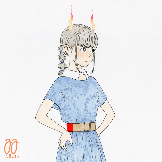 イラスト : 怒る。 