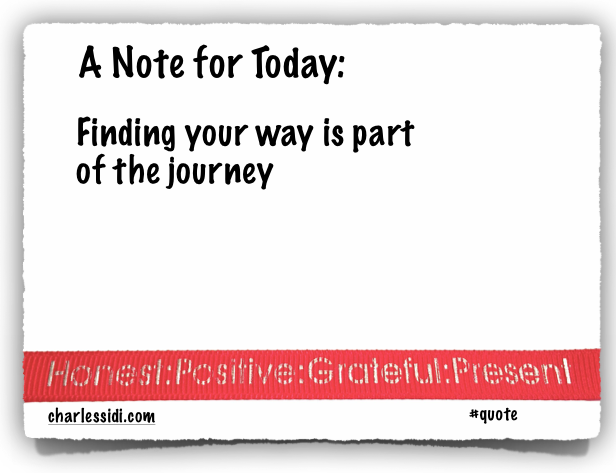 MECotter's tweet photo. Note for Today: #journey https://t.co/tNaOxdlDTr