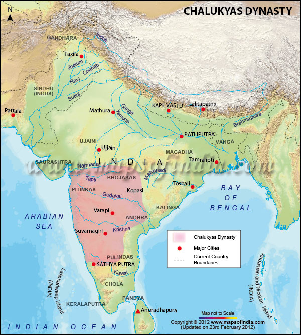 Chalukya Dynasty ( 7th Century AD- 12th Century AD)Another prominent Empire of the South was the Chalukyas, who ruled an extensive area from Narmada to Kaveri.