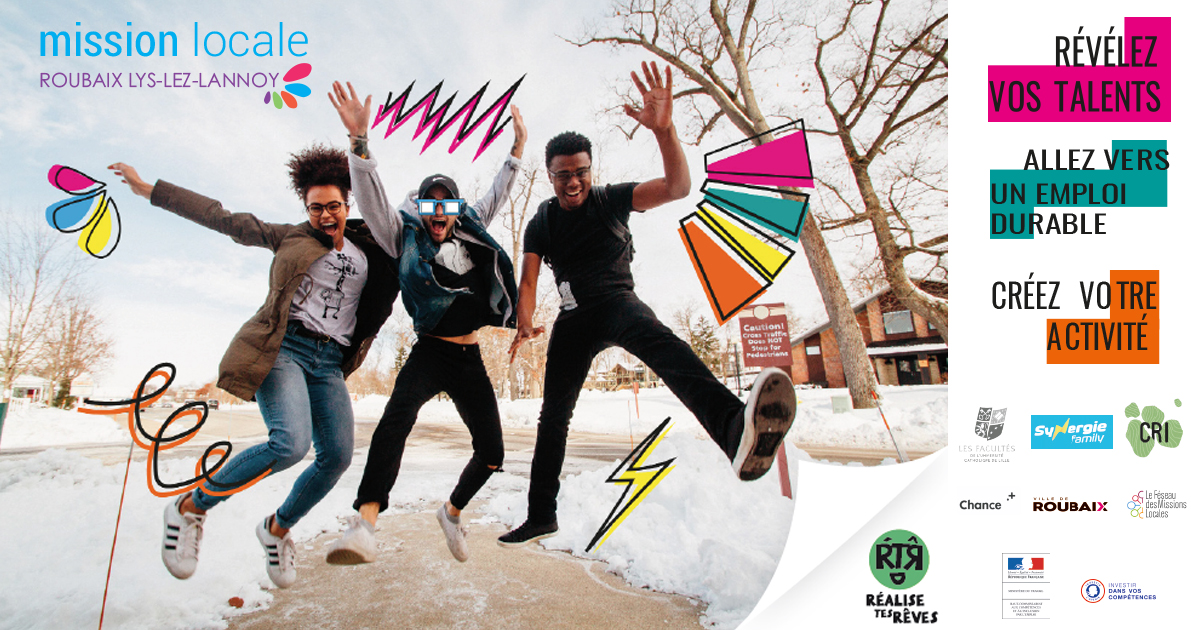 Viens donner vie à tes projets avec «Réalise tes Rêves»
+ de 18 ans, tu habites la métro. Lilloise, tu veux être accompagné sur ton projet emploi, formation ou créa d’entreprise, intègre l’action «Réalise tes Rêves»  + d'info ou être recontacté bit.ly/2V1SNTT <a href="/MEL_RTR/">Réalise Tes Rêves</a>