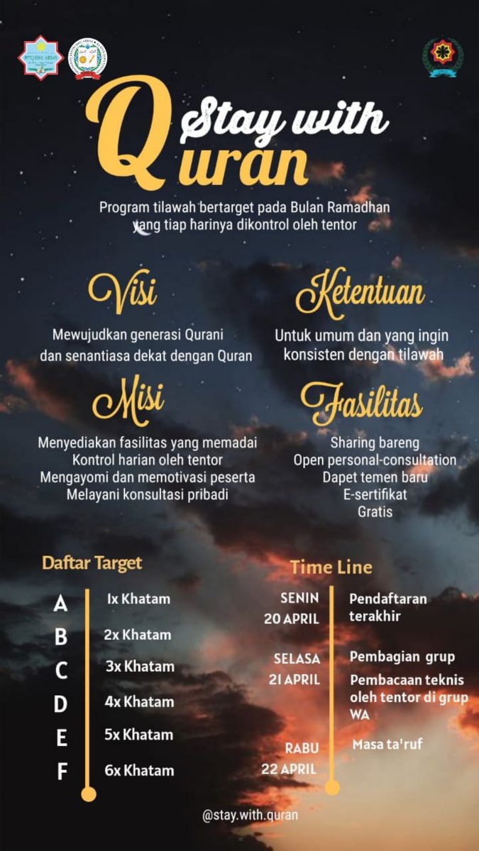 ibnuabbasklaten's tweet photo. "STAY WITH QUR'AN", mari kita bersama-sama berlomba dalam kebaikan.
#ibnuabbasklaten #ibaska #smpitibaska #smaitibaska #kmiibaska #kuttabibaska #mahadalyibaska #psb #psbibaska #psbibnuabbasklaten #bertabur #bintang #prestasi #bertaburbintang #santriasyik #yukmondok #santri. https://t.co/iQGqdPE0k1