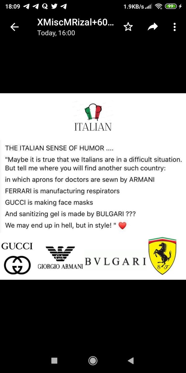 MutiaraGGlobal's tweet photo. Assalamu'alaikum Wrbt Assalam'alaina Wa'ala'ibadillahissolihiin
Melayu-Islam Berpisah tiada
&amp; Islam M'sia, Nusantara, Global
Not Italian Humor!
The statement
"We may end up in Hell, but in Style"?
Is Arrogant/ Ignorant towards Al-Mighty
Just Seek Answers via Internet
Won't Regret https://t.co/HVnWWOqOPa