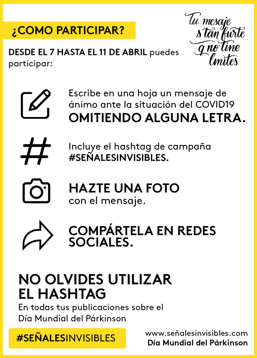 ParkinsonFEP's tweet photo. Nuestro equpo también tiene algo qu contart...

Hay mucho que decir,
hay mucho que escuchar 

#DíaMundialdelPárkinson
#SenalesInvisibles https://t.co/VlVRAgV0dH