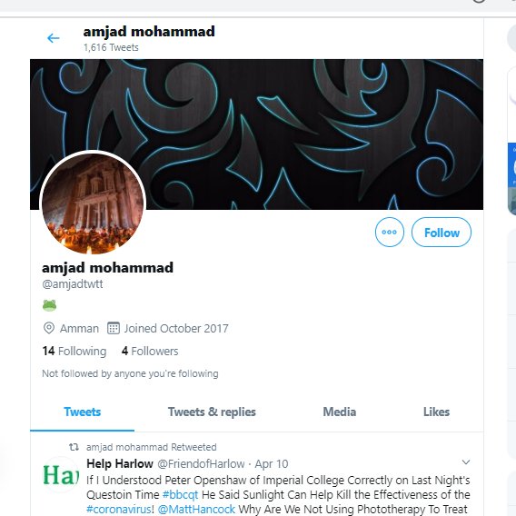 3/ However it means we can explore who was saying what. The colours are communities (e.g. people who tend to interact with each other). I resized nodes by out degree (who is tweeting the most about this), and this amjadtwtt account came up. Tweets a lot of conspiracies, a lot